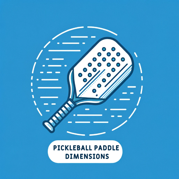 Pickleball Paddle Dimensions Illustration