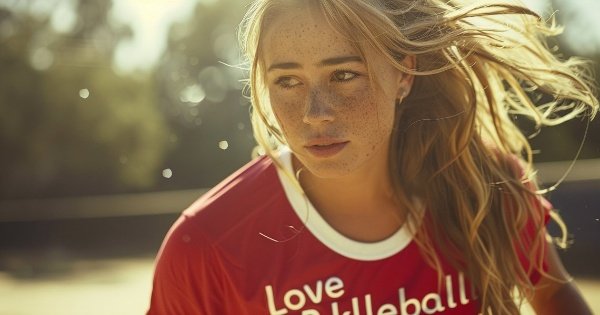 Girl burning calories playing Pickleball